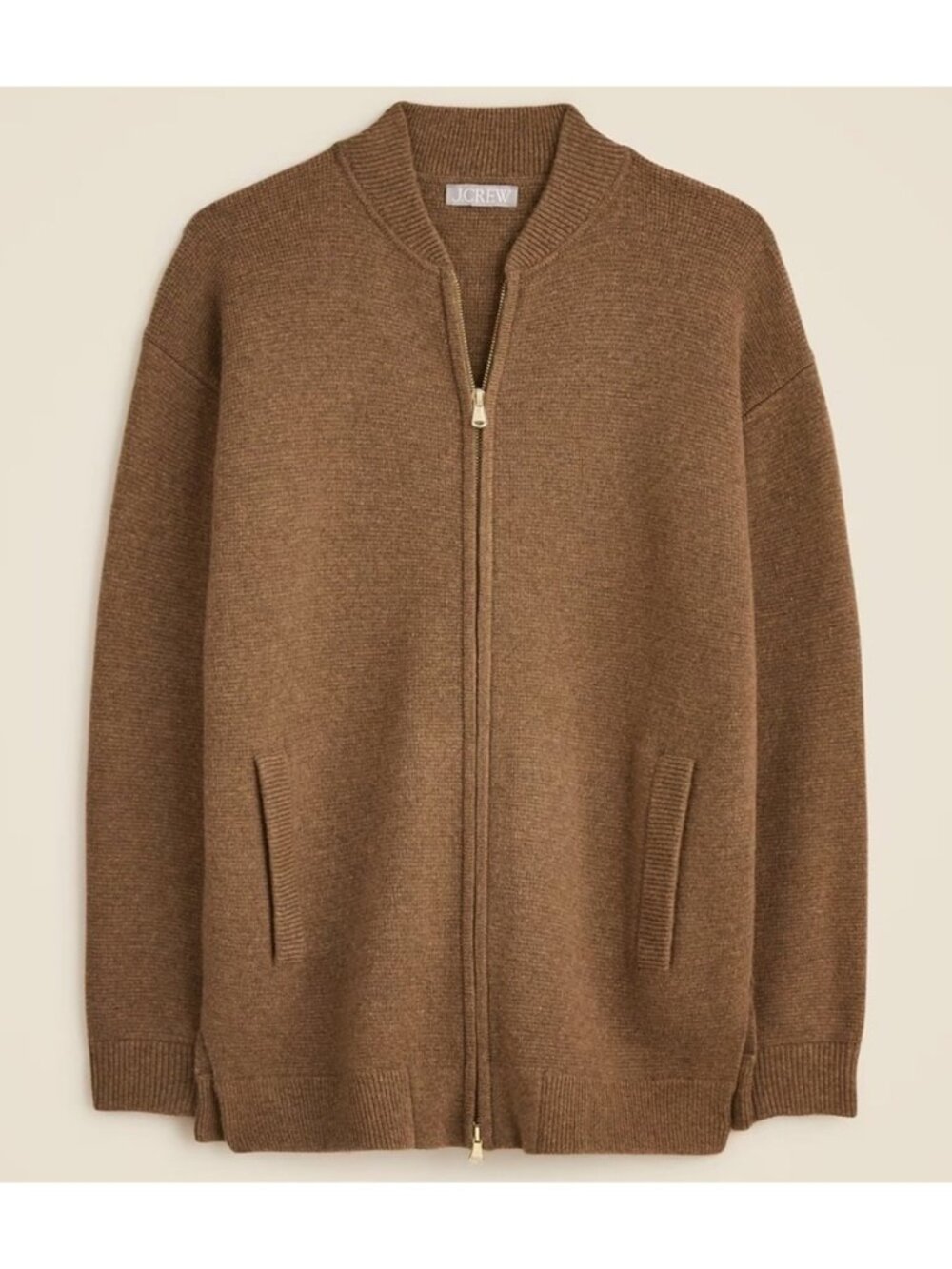 NWT J. Crew Full-Zip Flight Sweater-Jacket Medium